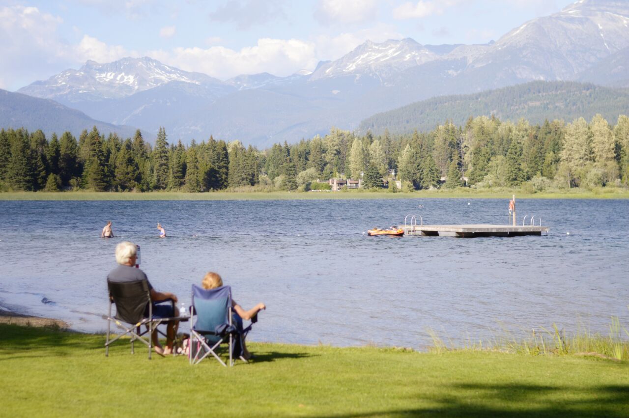 pensionati al lago si godono il loro Individual Retirement Account